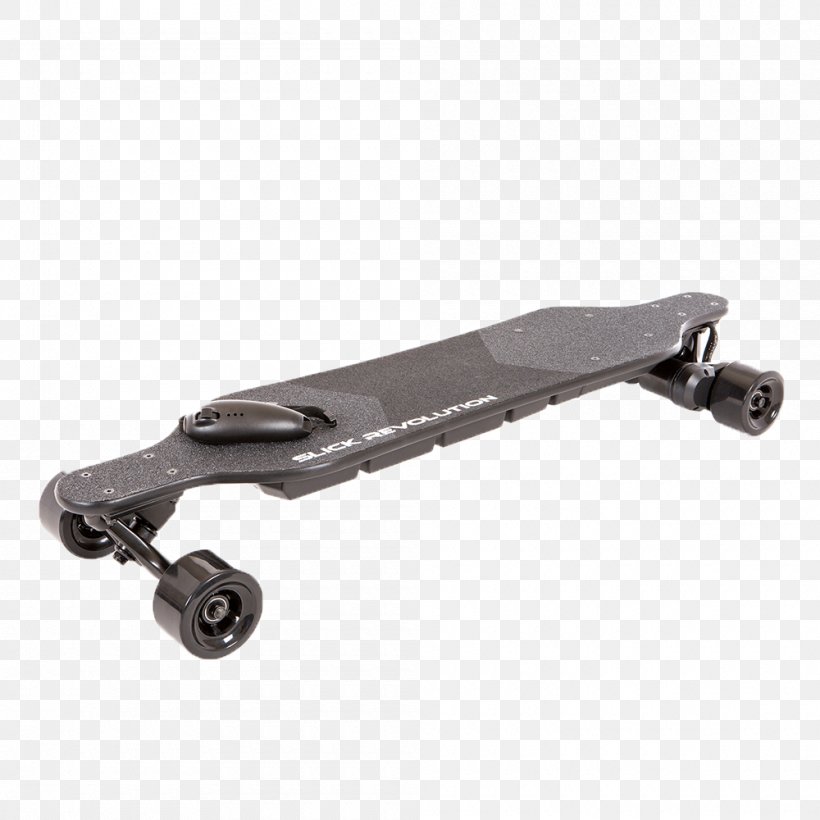 Longboard Electric Skateboard Self-balancing Scooter Slick Revolution, PNG, 1000x1000px, Longboard, Brand, Direct Current, Electric Battery, Electric Motor Download Free