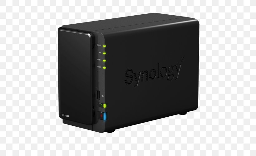 Synology Inc. Network Storage Systems Synology Disk Station DS216+ II Synology DiskStation DS216+, PNG, 500x500px, Synology Inc, Backup, Computer Case, Computer Component, Computer Data Storage Download Free