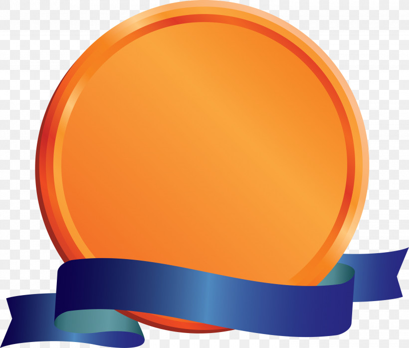 Emblem Ribbon, PNG, 3000x2553px, Emblem Ribbon, Orange, Plastic Download Free