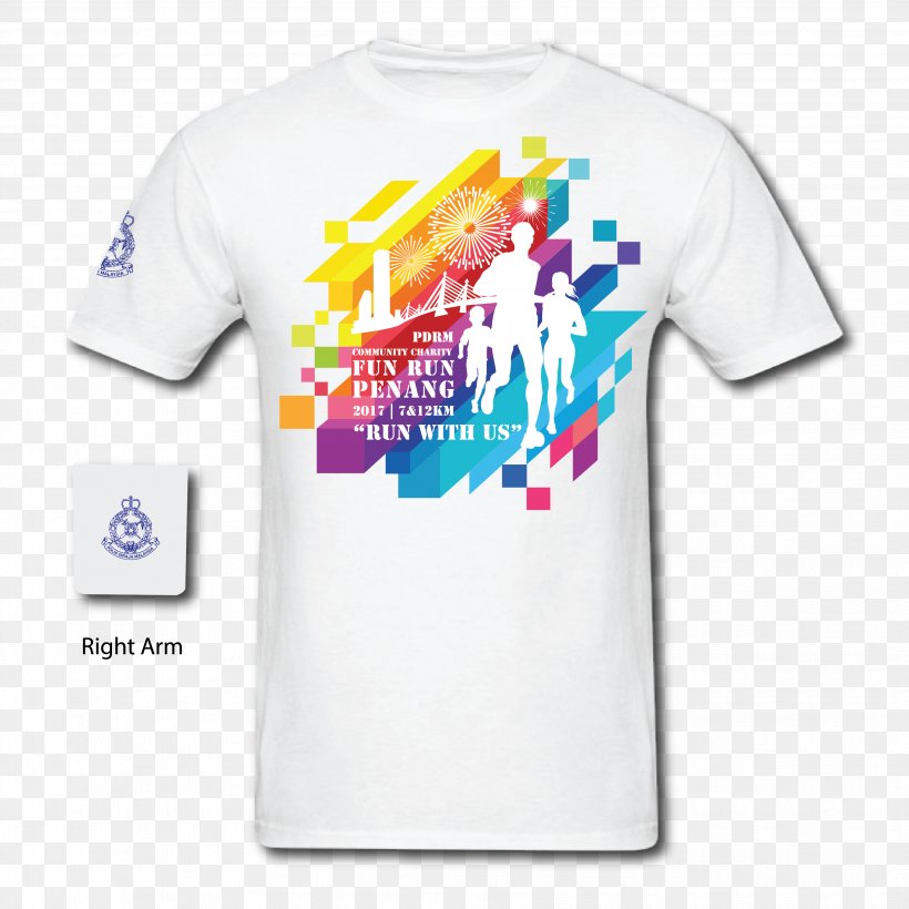 Printed T-shirt Sleeve Penang, PNG, 3466x3466px, 5k Run, Tshirt, Active Shirt, Bag, Brand Download Free