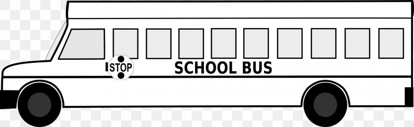 School Bus Clip Art Image, PNG, 2400x742px, Bus, Black, Black White M,  Cartoon, Doubledecker Bus Download