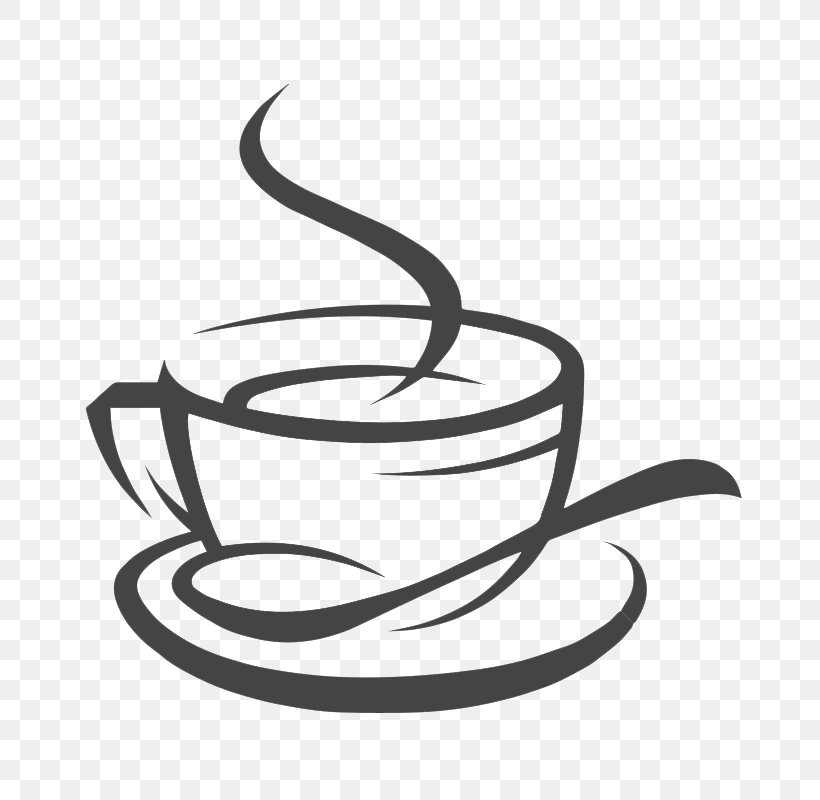 Coffee Cup Cafe Espresso, PNG, 800x800px, Coffee, Artwork, Black And White, Cafe, Calligraphy Download Free