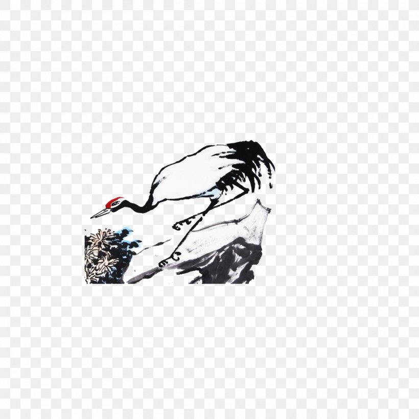 Ink Wash Painting Chinese Painting, PNG, 1100x1100px, Ink Wash Painting, Beak, Bird, Birdandflower Painting, Black And White Download Free