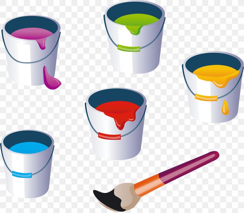 Painting Brush Clip Art, PNG, 2102x1836px, Paint, Brush, Bucket, Drawing, Drinkware Download Free