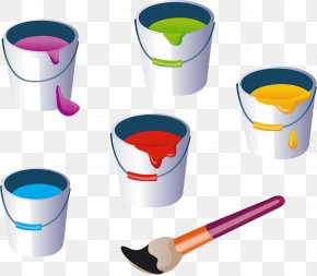 Painting Bucket Clip Art, PNG, 2892x2116px, Paint, Brush, Bucket, Color ...