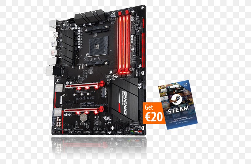 Socket AM4 Motherboard Gigabyte GA-AX370-Gaming 5 Gigabyte GA-AB350-Gaming 3 Ryzen, PNG, 585x535px, Socket Am4, Advanced Micro Devices, Amd Crossfirex, Atx, Computer Component Download Free