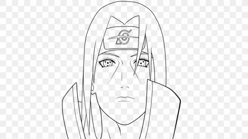 Itachi Uchiha Thumb Line Art Sketch, PNG, 900x506px, Watercolor, Cartoon, Flower, Frame, Heart Download Free