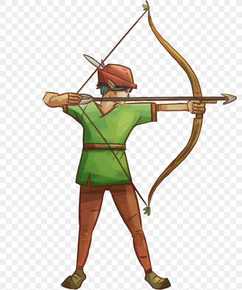 Bow And Arrow Ranged Weapon Archery Longbow, PNG, 993x1192px, Bow And Arrow,  Archery, Bow, Bowyer, Cartoon