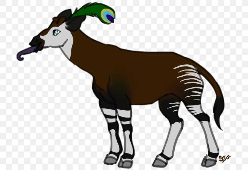 Okapi Giraffe Horse Sheep Pack Animal, PNG, 720x561px, Okapi, Animal, Character, Fauna, Fiction Download Free