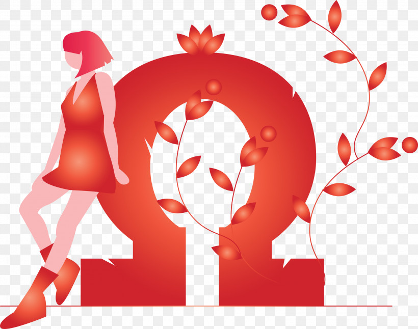 Omega Girl Modern, PNG, 3000x2364px, Omega, Girl, Modern, Red Download Free