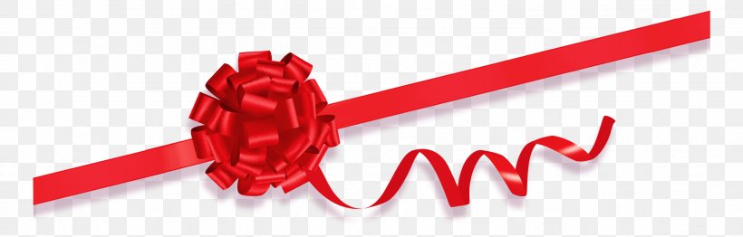 Ribbon Red Flower, PNG, 2468x789px, Ribbon, Brand, Color, Decorative Box, Flower Download Free
