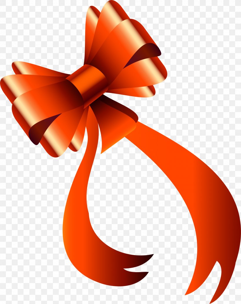 The Orange Ribbon Bow, PNG, 2000x2515px, Orange, Clip Art, Color, Flower, Illustration Download Free