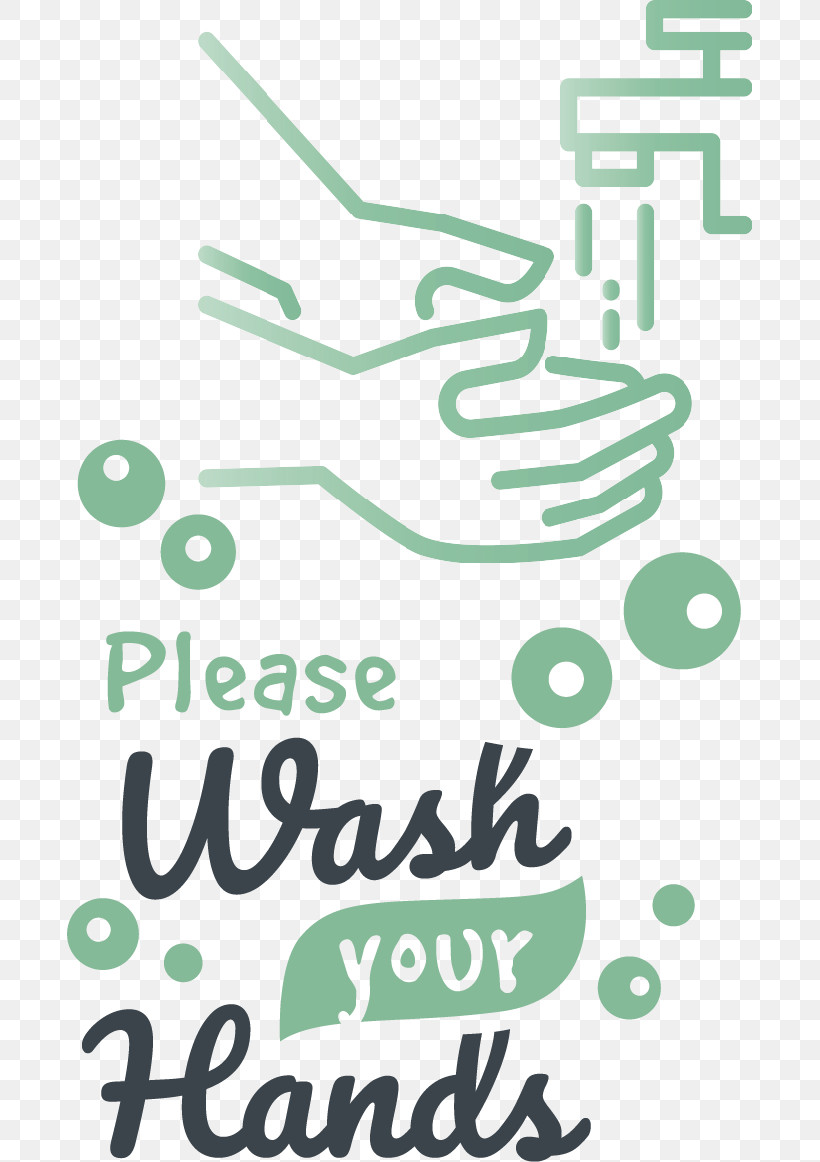 Wash Hands Washing Hands Virus, PNG, 685x1162px, Wash Hands, Green, Line, Logo, M Download Free