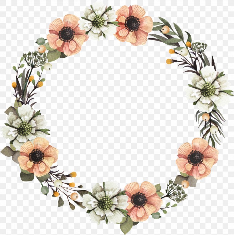 Wreath Floral Design Flower Garland, PNG, 2212x2219px, Wreath, Artificial Flower, Branch, Cut Flowers, Decor Download Free
