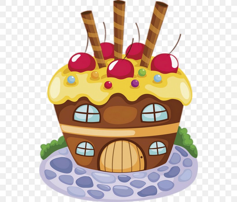 Cupcake Illustration Drawing Gingerbread House Cartoon, PNG, 550x700px, Cupcake, Biscuits, Cake, Candy, Cartoon Download Free