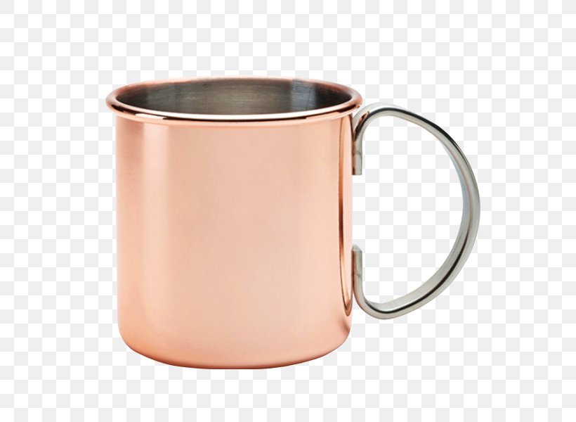 Mint Julep Moscow Mule Mug Copper Table-glass, PNG, 600x600px, Mint Julep, Beer Stein, Cocktail Glass, Coffee Cup, Copper Download Free