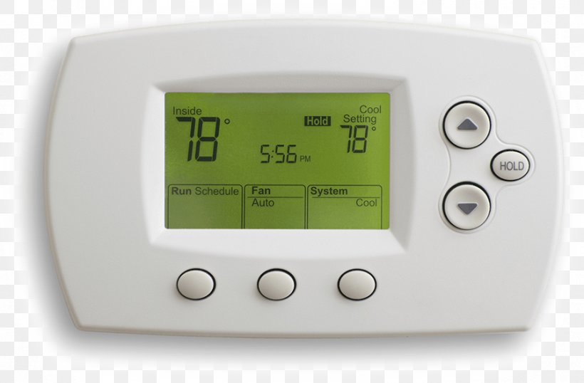 Programmable Thermostat HVAC Air Conditioning Smart Thermostat, PNG, 900x591px, Thermostat, Air Conditioning, Central Heating, Efficient Energy Use, Electronics Download Free