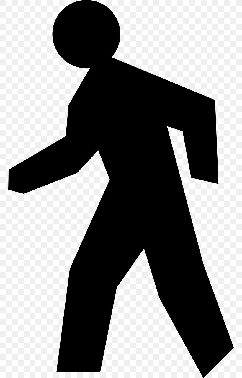 Stick Figure Silhouette Walking Clip Art, PNG, 764x1280px, Stick Figure, Arm, Black, Black And White, Dhanish Infra Download Free