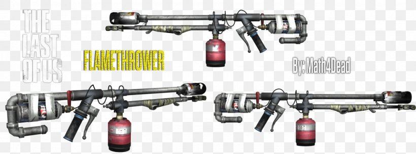 The Last Of Us Weapon Flamethrower Firearm Dino Crisis 2, PNG, 1600x592px, Watercolor, Cartoon, Flower, Frame, Heart Download Free