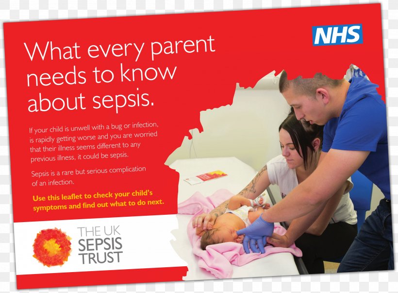 Sepsis Poster Infection Health Complication, PNG, 2612x1921px, Sepsis, Advertising, Banner, Brochure, Child Download Free