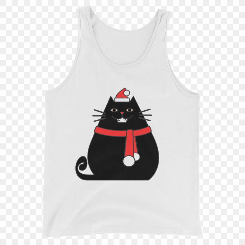 T-shirt Gilets Sleeveless Shirt Christmas Ornament, PNG, 1000x1000px, Tshirt, Black, Christmas, Christmas Ornament, Gilets Download Free