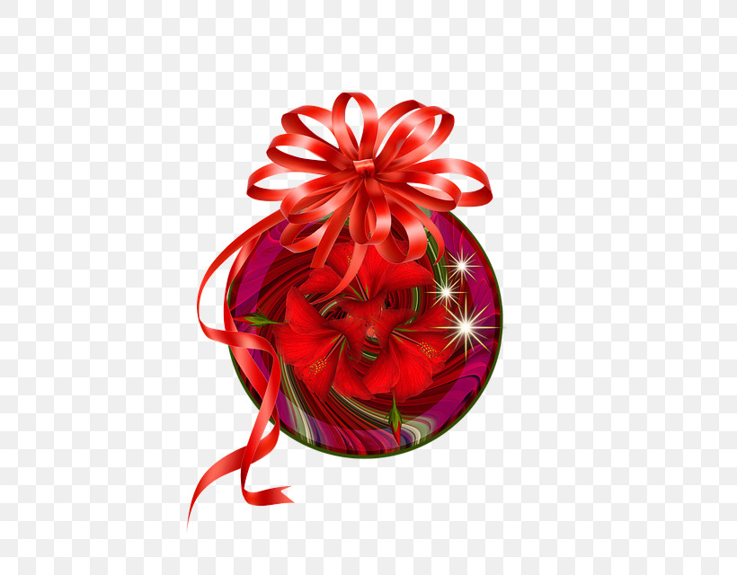 Christmas Ornament, PNG, 640x640px, Red, Christmas, Christmas Decoration, Christmas Ornament, Flower Download Free