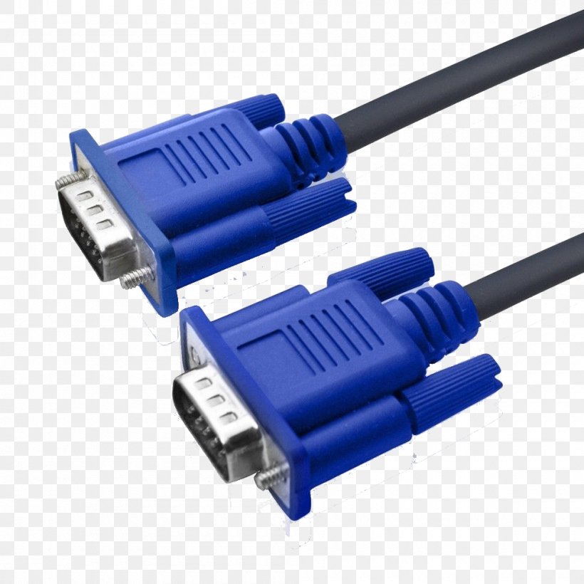 Laptop VGA Connector Computer Monitors Super Video Graphics Array Electrical Cable, PNG, 1000x1000px, Laptop, Adapter, Cable, Computer, Computer Monitors Download Free