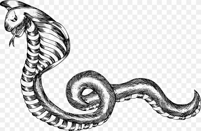 Black And White Snake, PNG, 2450x1600px, Black And White, Artwork, Body Jewelry, Drawing, Fictional Character Download Free