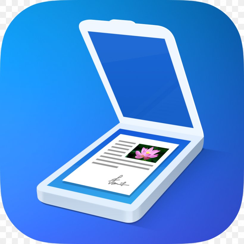 Image Scanner Paper Document Readdle, PNG, 1024x1024px, Image Scanner, Android, Blue, Document, Document Imaging Download Free