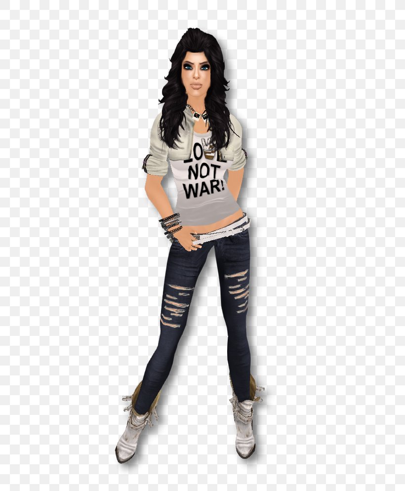 Jeans T-shirt Leggings Shoulder Tights, PNG, 497x994px, Jeans, Clothing, Fashion Model, Joint, Leggings Download Free