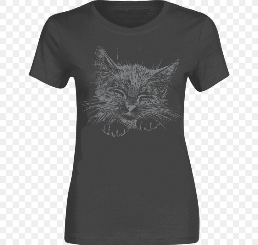 T-shirt Sleeveless Shirt Blouse Raglan Sleeve, PNG, 640x778px, Tshirt, Black, Black Cat, Blouse, Cat Download Free