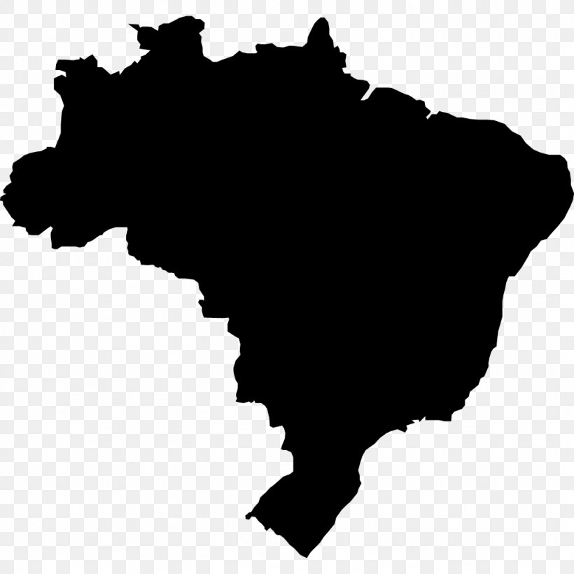 Brazil Royalty-free Photography, PNG, 1024x1024px, Brazil, Black, Black And White, Blank Map, Carnivoran Download Free