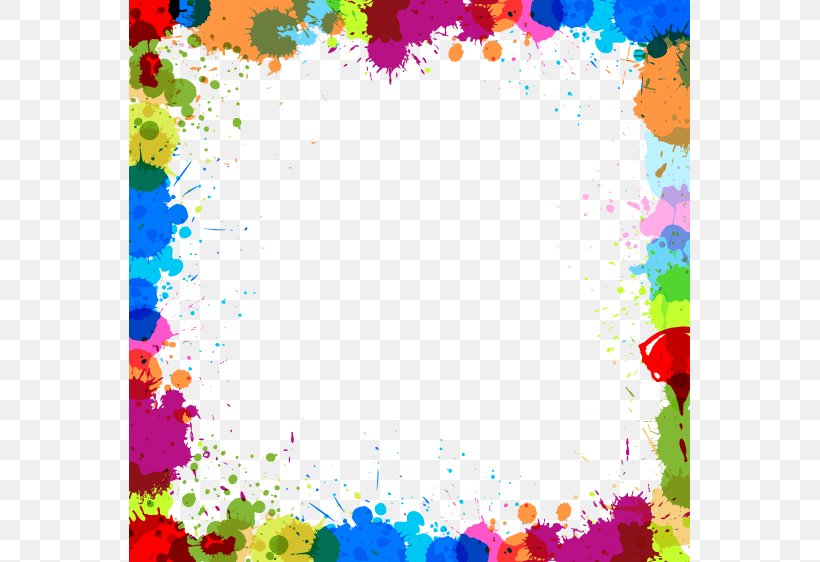 Color Clip Art, PNG, 561x562px, Color, Art, Border, Decorative Arts, Flora Download Free