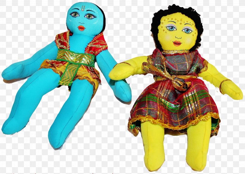 Radha Krishna Radha Krishna Stuffed Animals & Cuddly Toys Doll, PNG, 3170x2257px, Krishna, Child, Doll, God, Infant Download Free