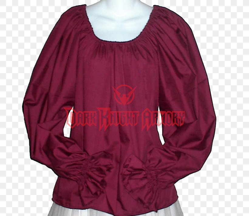 Sleeve Shoulder Maroon Blouse, PNG, 709x709px, Sleeve, Blouse, Clothing, Magenta, Maroon Download Free