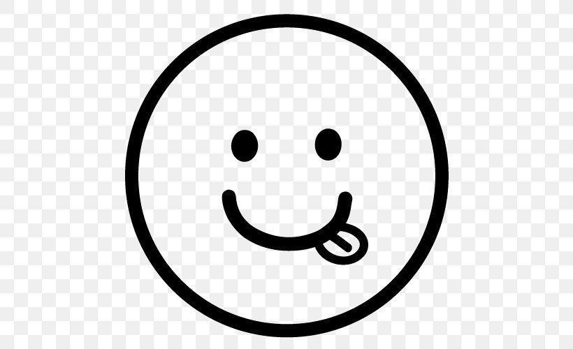 Smiley Emoticon Clip Art, PNG, 500x500px, Smiley, Area, Black, Black And White, Emoticon Download Free