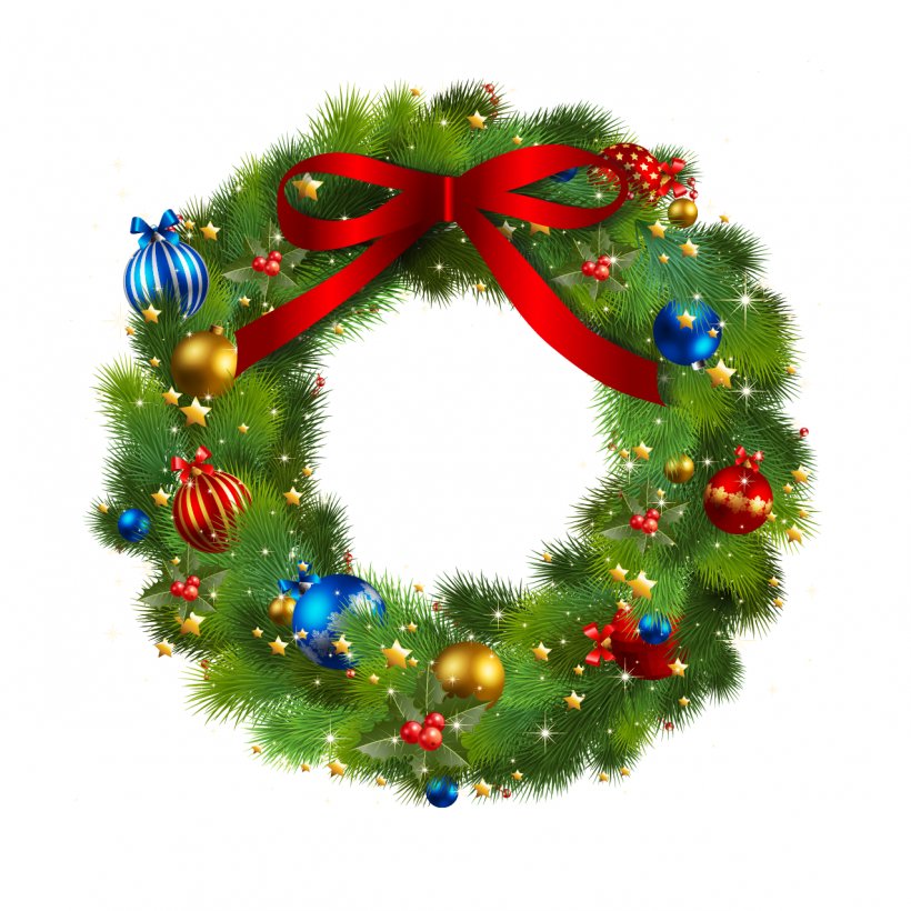 Christmas Wreath Garland Clip Art, PNG, 1277x1277px, Wreath, Christmas, Christmas Decoration, Christmas Lights, Christmas Ornament Download Free