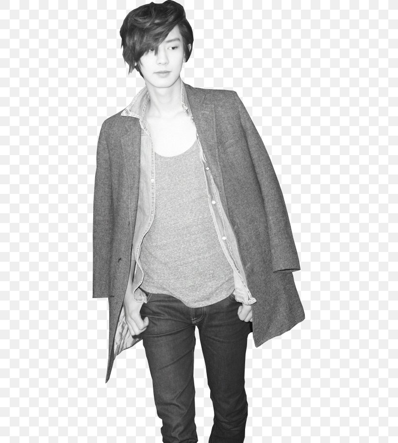 EXO-K Image Mama, PNG, 439x914px, Exo, Black And White, Black Pearl, Chanyeol, Clothing Download Free