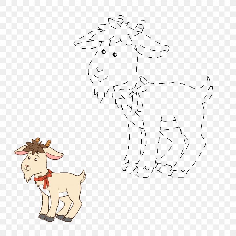 Goat Sheep Cartoon Illustration, PNG, 1000x1000px, Goat, Android, Area, Art, Cartoon Download Free