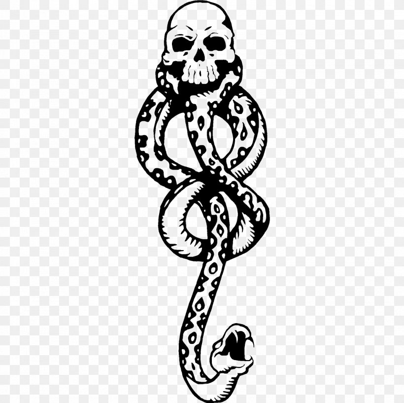 Harry Potter Lord Voldemort Death Eaters Duistere Teken Tattoo, PNG, 1600x1595px, Harry Potter, Abziehtattoo, Art, Artwork, Black And White Download Free