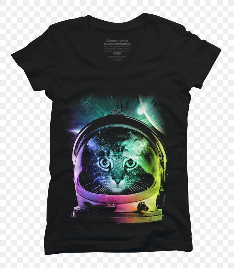 T-shirt Cat Hoodie Kitten Top, PNG, 2100x2400px, Tshirt, Astronaut, Black, Brand, Cat Download Free