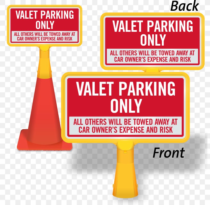 Valet Parking Traffic Sign Gratis, PNG, 800x800px, Valet Parking, Advertising, Area, Brand, Cone Download Free