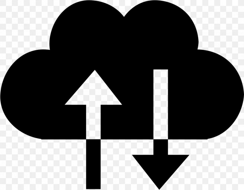 Cloud Computing Arrow Internet, PNG, 981x766px, Cloud Computing, Black And White, Brand, Computer Software, Heart Download Free