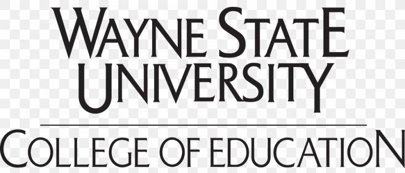Wayne State University School Of Medicine Wayne State University Law School College, PNG, 998x428px, College, Area, Black And White, Brand, Doctor Of Medicine Download Free