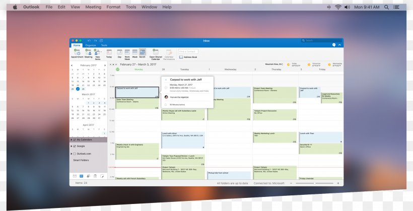Microsoft Outlook Outlook.com Google Calendar Google Sync Microsoft Corporation, PNG, 2168x1110px, Microsoft Outlook, Computer, Computer Monitor, Computer Program, Computer Software Download Free