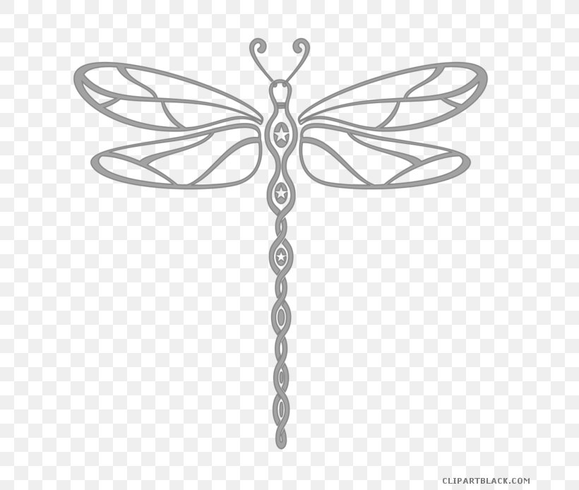 Clip Art Image Dragonfly Vector Graphics, PNG, 700x694px, Dragonfly, Arthropod, Black And White, Body Jewelry, Butterfly Download Free
