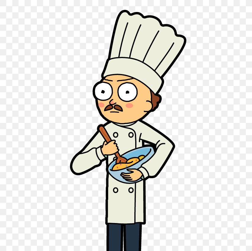 Rick Sanchez Pocket Mortys Morty Smith Chef Clip Art, PNG, 411x817px, Rick Sanchez, Artwork, Baker, Boy, Chef Download Free