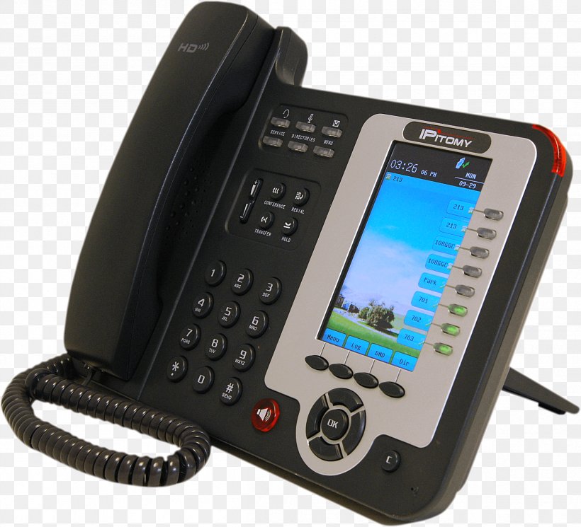VoIP Phone Business Telephone System Session Initiation Protocol Voice Over IP, PNG, 2409x2189px, Voip Phone, Business Telephone System, Caller Id, Communication, Corded Phone Download Free