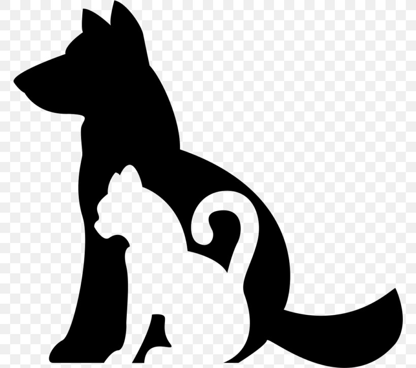 Dog Cat Clip Art Puppy, PNG, 768x727px, Dog, Artwork, Black, Black And White, Carnivoran Download Free