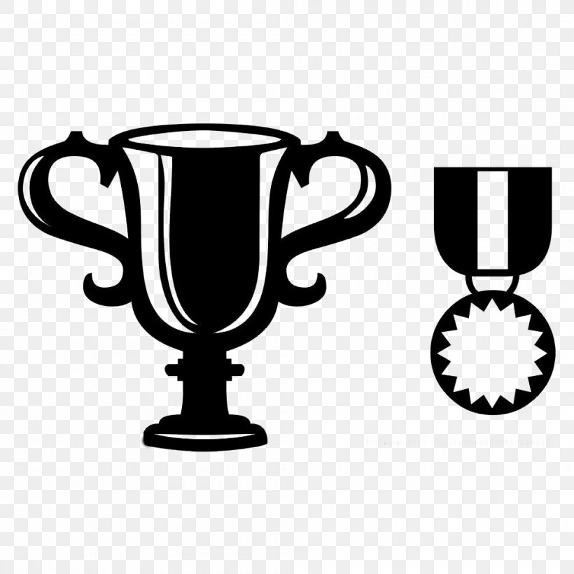 Trophy Award Prize Clip Art, PNG, 1000x1000px, Trophy, Award, Banner, Black And White, Blog Download Free
